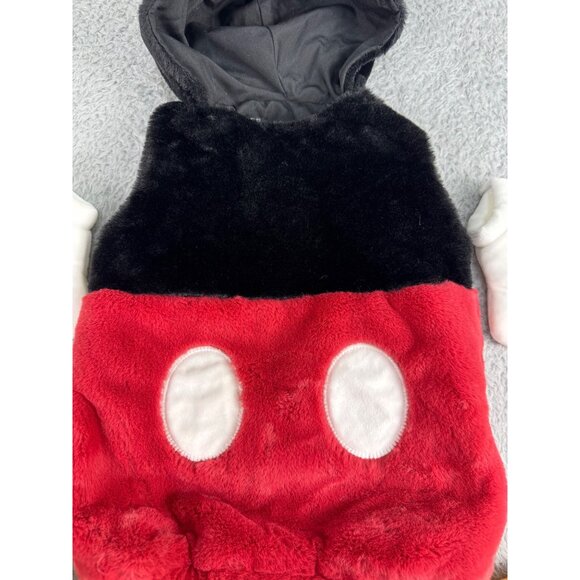 Disney Mickey Mouse Infant Costume 6-12 Mos By Pottery Barn Kids W/ Gloves/Shoes - Picture 4 of 16